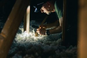 Home insulation in attic