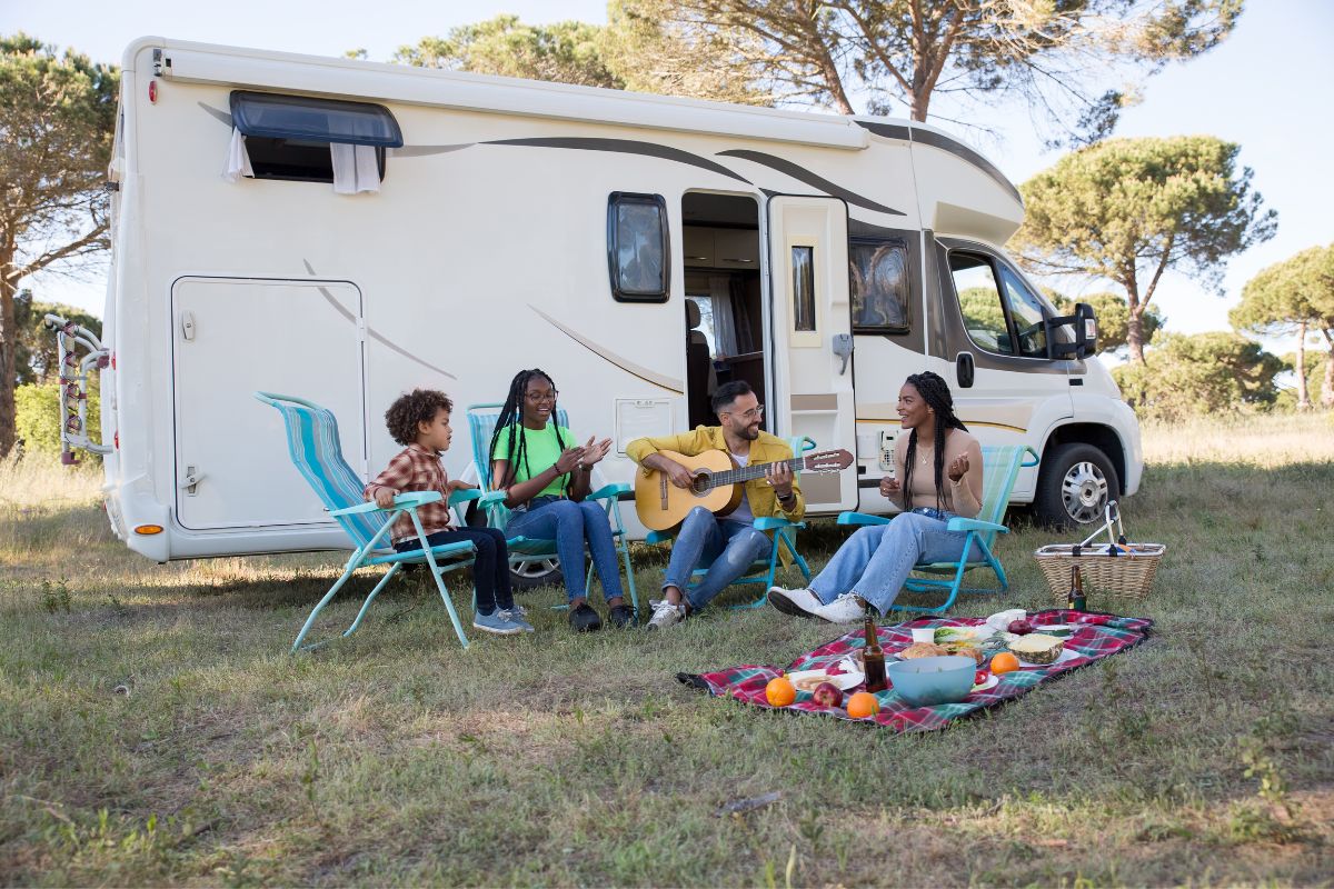 rv generator family camping outdoors